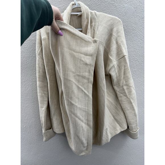 Venus Womens Cardigan Size XL Tan Knit Long Sleeve Open Front Sweater - Picture 4 of 13